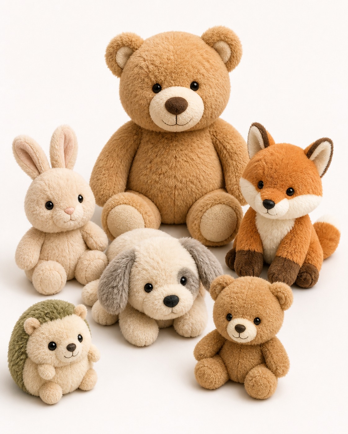 Animal and teddy plush product direction concept